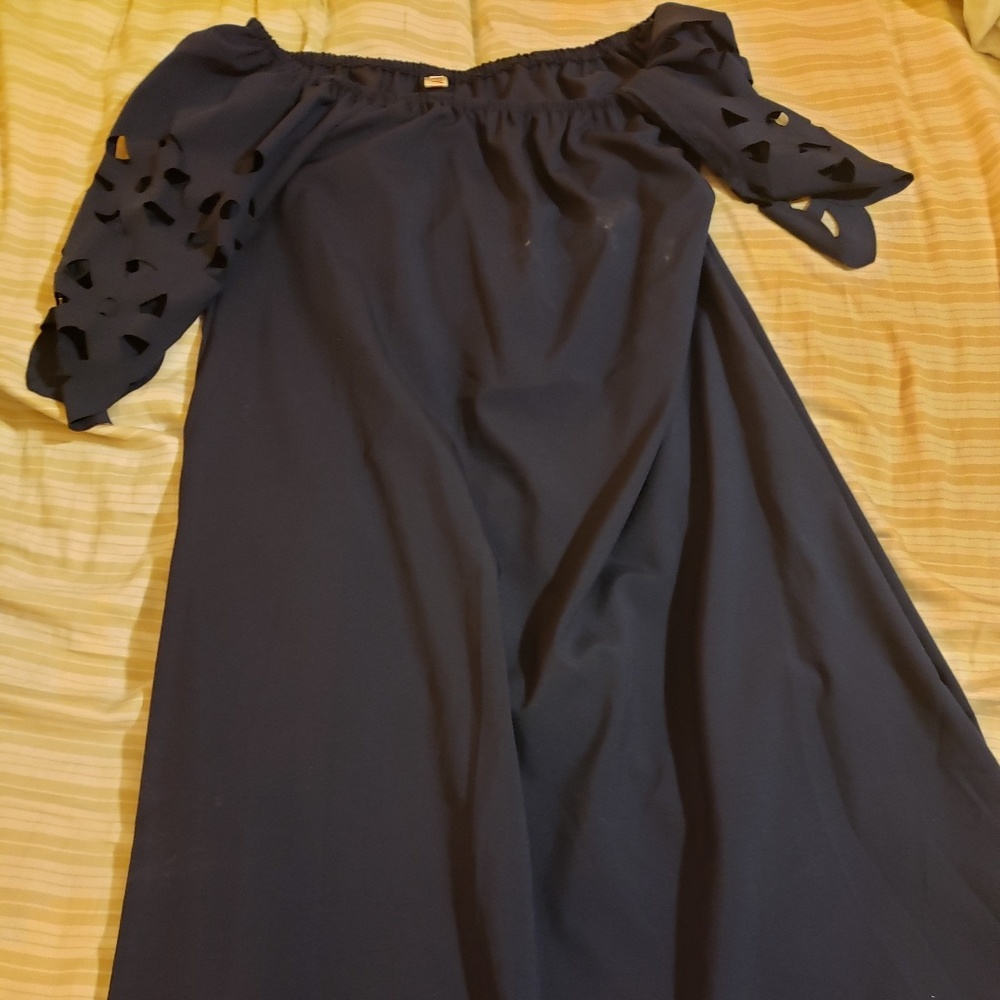 Cut out purple dress